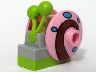 Lego, Minifigure, SpongeBob SquarePants, Gary the Snail with Bright Pink Shell, BOB018