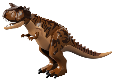 Lego, Minifigure, Jurassic World, Dinosaur Carnotaurus with Stripes and Scar on Head, CARN02