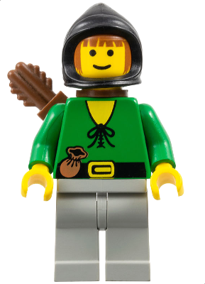 Lego, Minifigure, Castle, Dark Forest, Dark Forest - Forestman 3 with Quiver, cas008