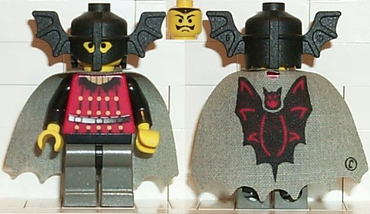 Lego, Minifigure, Castle, Fright Knights, Bat Lord with Cape, CAS022