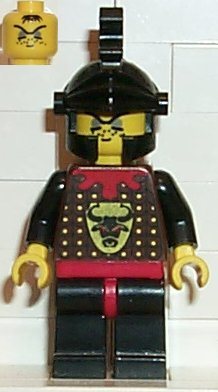 Lego, Minifigure, Knights Kingdom I, Robber 2, Black Dragon Helmet, CAS045
