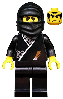 Lego Minifigure, Castle, Ninja, Black, CAS048