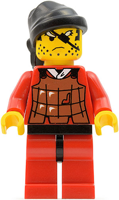 Lego Minifigure, Castle, Ninja, Robber, Brown, CAS052