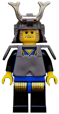 Lego, Minifigure, Castle, Ninja, Shogun, Blue with Armor, cas056