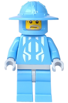 Lego Minifigure, Castle, Knights Kingdom II, Jayko Printed Torso, Broad Brim Helmet, Elderly Face (Chess Pawn), cas276