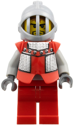Lego, Minifigure, Castle, Breastplate - Armor over Light Bluish Gray, Royal Knight, CAS303