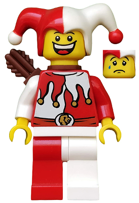 Lego Minifigure, Castle, Kingdoms, Kingdoms - Jester with Quiver (Chess Knight), CAS512