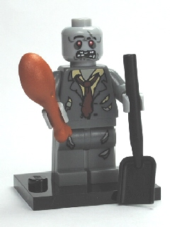 Lego, Minifigure, Series 1, Zombie, COL01-5