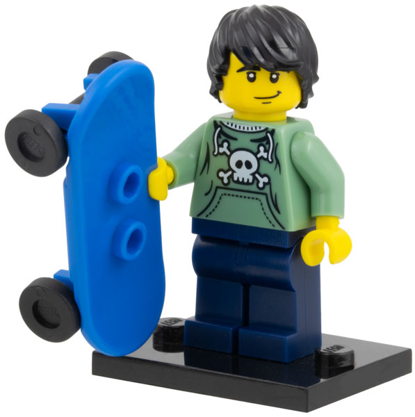 Lego, Minifigure, Collectible, Skater, Series 1, COL01-6