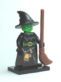 Lego, Minifigure, Collectible, Series 2, Witch, COL02-4