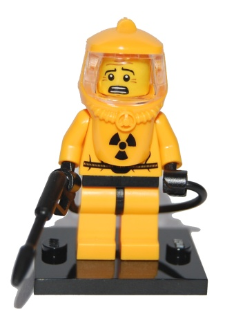 Lego, Minifigure, Collectible Blind, Series 4, Hazmat Guy, COL04-13