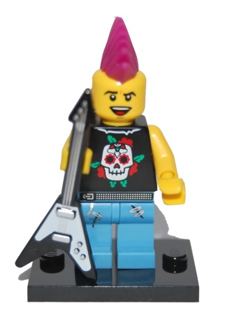 Lego, Minifigure, Collectible Blind, Series 4, Punk Rocker, COL04-4