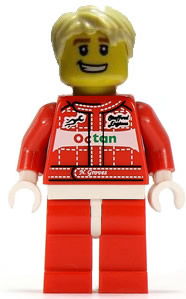 Lego, Minifigure, Opened, Collectible Blind, Race Car Driver, Series 3, col040