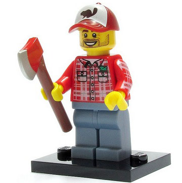 Lego, Minifigure, Collectible Blind, Series 5, Lumberjack, COL05-8