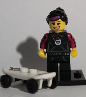 Lego, Minifigure, Collectible, Series 6, Skater Girl, COL06-12