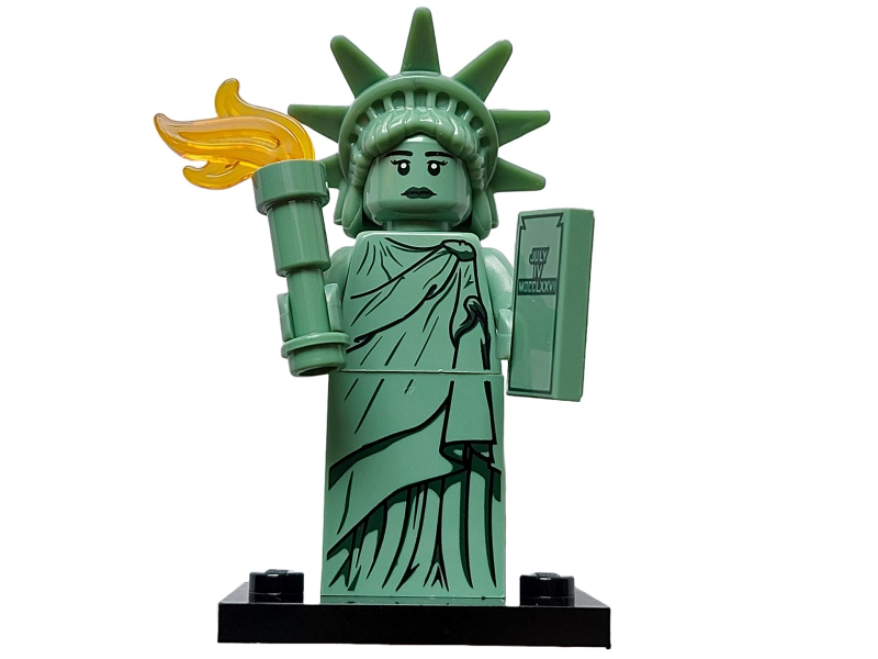 Lego, Minifigure, Collectible, Series 6, Lady Liberty, COL06-4