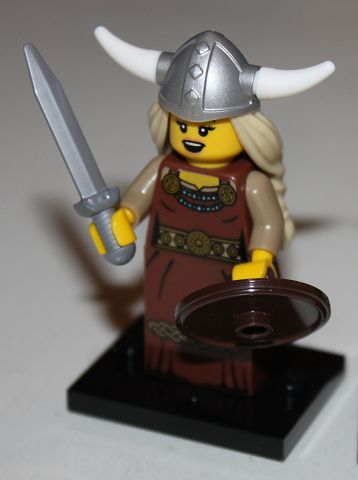 Lego, Minifigure, Collectible, Series 7, Viking Woman, COL07-13