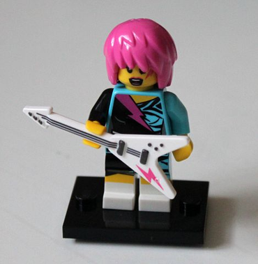 Lego, Minifigure, Collectible, Series 7, Rocker Girl, COL07-15