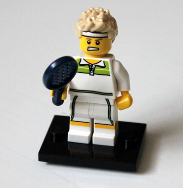 Lego, Minifigure, Collectible, Series 7, Tennis Ace, COL07-9