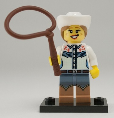 Lego, Minifigure,  Collectible Series 8, Cowgirl, COL08-4