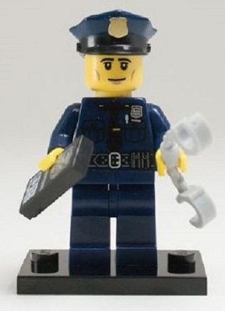 Lego, Minifigure, Collectible Blind, Series 9, Policeman, col09-6