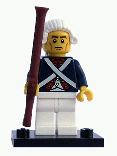 Lego, Minifigure, Collectible Series 10, Revolutionary Soldier, COL10-12