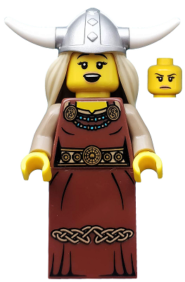 Lego, Minifigure, Collectible Series 7, Viking Woman, COL109