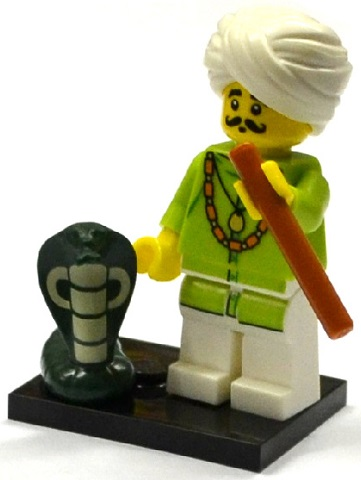 Lego, Minifigure, Opened, Collectible Blind, Series 13, Snake Charmer, col13-4