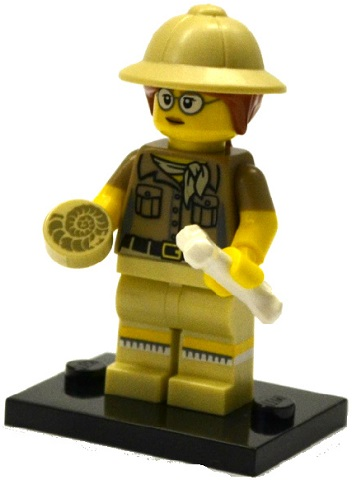 Lego, Minifigure, Opened, Collectible Blind, Series 13, Paleontologist, col13-6