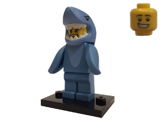 Lego, Minifigure, Opened, Collectible Blind, Series 15, Shark Suit Guy, COL15-13