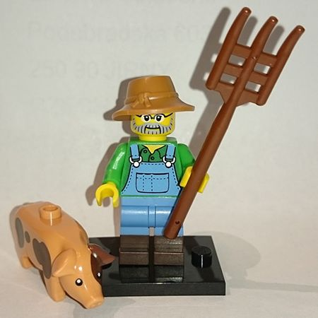 Lego, Minifigure, Opened, Collectible Blind, Series 15, Farmer, COL15-1