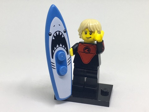 Lego, Minifigure, Collectible Series 17, Pro Surfer, col17-1