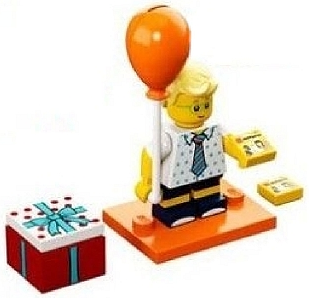 Lego, Minifigure, Collectible, Series 18, Birthday Party Boy, COL18-16