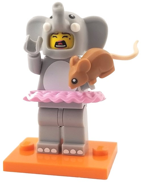 Lego, Minifigure, Collectible, Series 18, Elephant Costume Girl, COL18-1