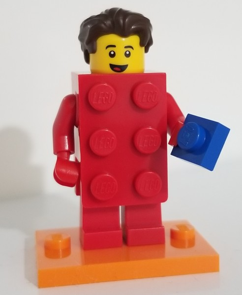 Lego, Minifigure, Collectible, Series 18, Brick Suit Guy, COL18-2