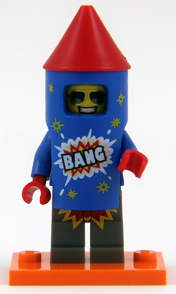 Lego, Minifigure, Collectible, Series 18, Firework Guy, COL18-5