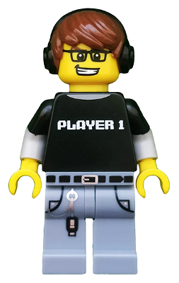 Lego, Minifigure, Collectible, Series 12, Video Game Guy, COL182