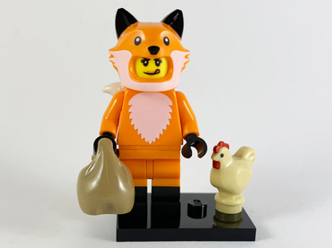 Lego, Minifigure, Collectible, Series 19, Fox Costume Girl, COL19-14