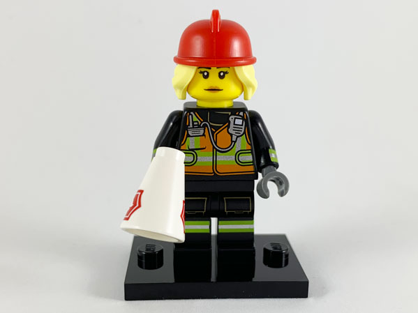 Lego, Minifigure, Open, Collectible Blind, Series 19, Fire Fighter, COL19-8