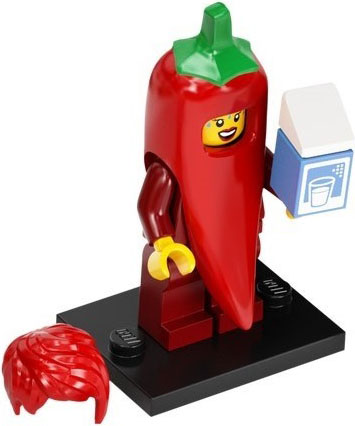 Lego, Minifigure, Collectible, Series 22, Chili Costume Fan, COL22-2