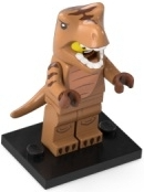 Lego, Minifigure, Opened, Collectible Blind, Series 24, T-Rex Costume Fan, col24-6