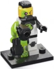 Lego, Minifigure, Collectible Minifigures, Series 26, Blacktron Mutant, col26-12