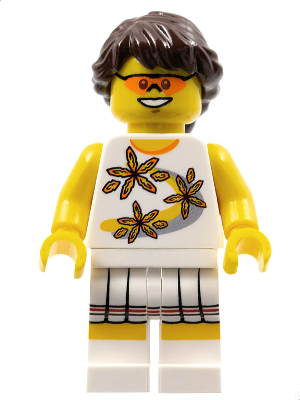 Lego, Minifigure, Toys 'r' US, Tennis Player, Black Leg Straps with Carabiner, COL269