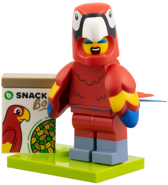 Lego, Minifigure, Collectible, Series 28, Parrot Costume Fan, COL28-12