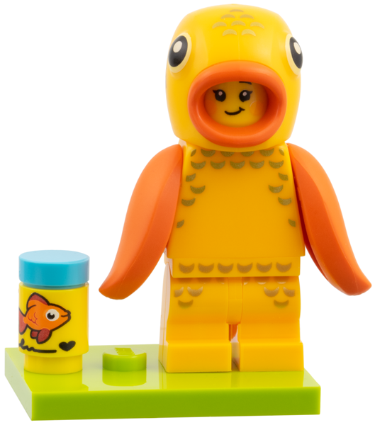 Lego, Minifigure, Minecraft, Goldfish Costume Fan, COL28-3