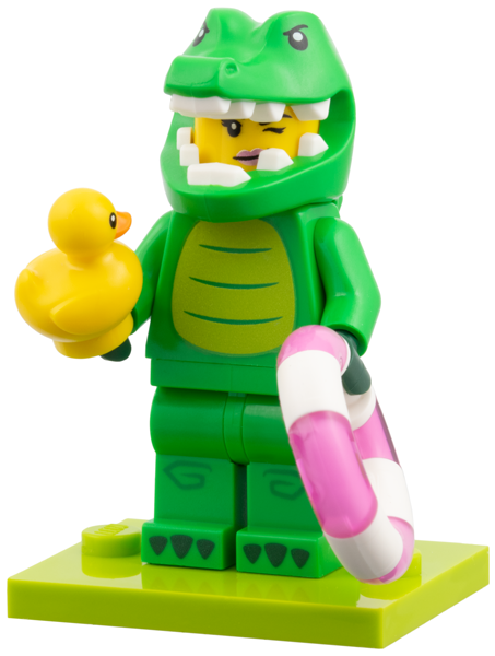 Lego, Minifigure, Collectible, Series 28, Crocodile Costume Fan, COL28-6