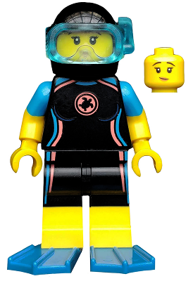 Lego, Minifigure, Collectible, Series 20, Sea Rescuer, COL369
