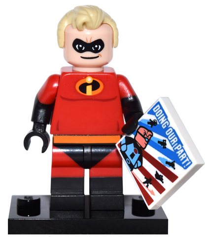 Lego, Minifigure, Collectible, Disney, Series 1, Mr. Incredible, DIS013, COLDIS-13