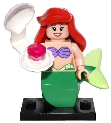 Lego, Minifigure, Collectible, Disney, Series 1, Ariel, COLDIS-18