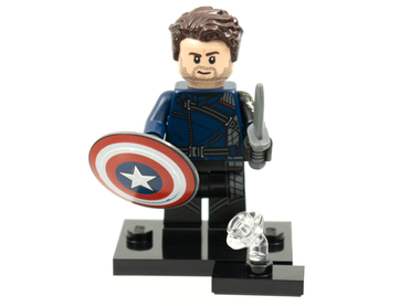 Lego, Minifigure, Collectible Blind, Marvel Studios, Series 1, Winter Soldier, (Complete Set with Stand and Accessories), COLMAR-4